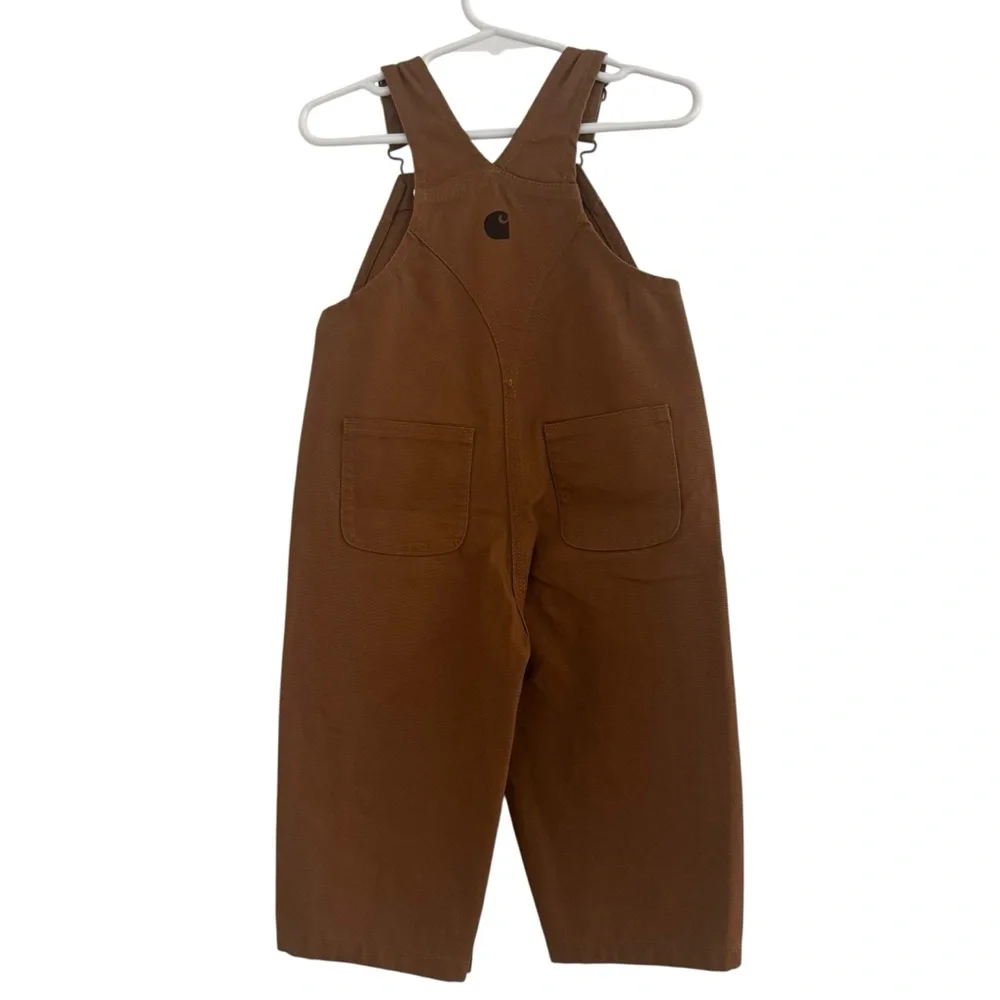 CARHARTT Brown Washed Bib Overalls